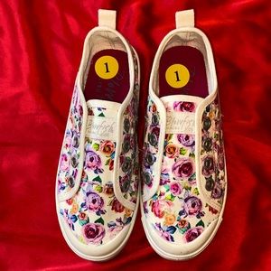 Little Girl Floral Sneakers